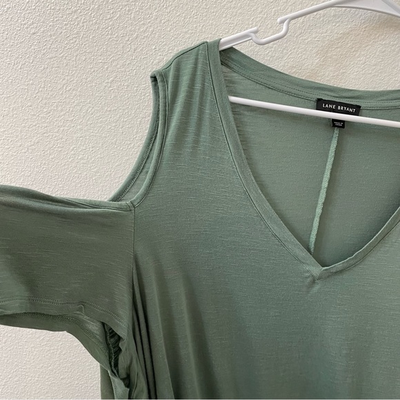 Lane Bryant blouse green 26/28 - Picture 2 of 4